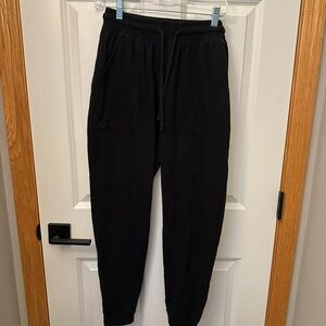 Men's Cuddl Duds Black Jogger Pants - Medium